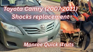 2007–2011 Toyota Camry Shock Replacement | Monroe Quick Struts Install (All 4!)