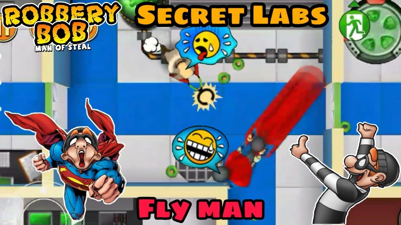 Robbery Bob Hack Secret Labs With Super Bob Suit Part 8