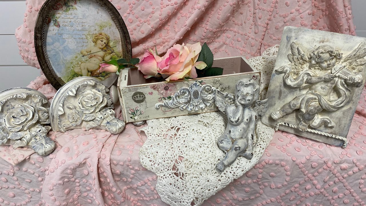 DIY Shabby chic Angel Vignette