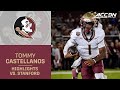 FSU QB Tommy Castellanos Highlights vs. Stanford