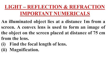 An illuminated object lies at a distance of 1 m from a screen.A convex lens is used to form an image
