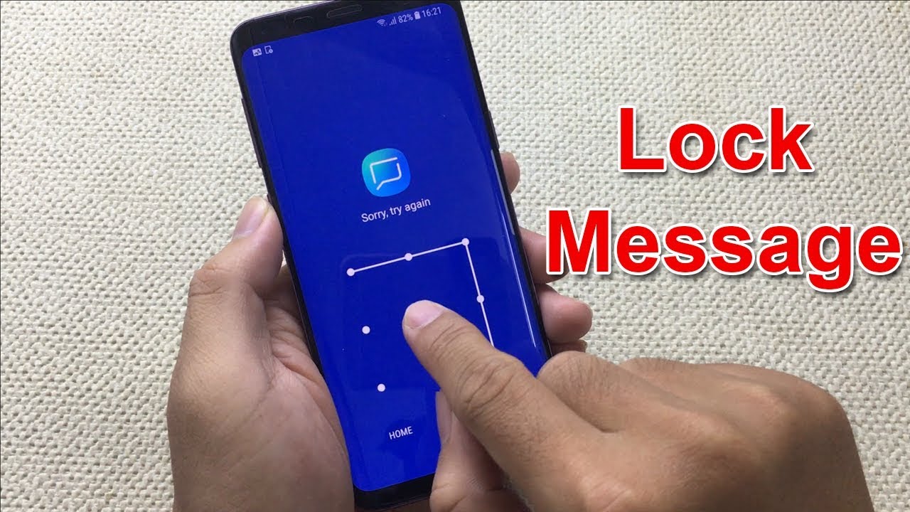 How to lock message on android 2018