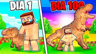 ¡SOBREVIVIENDO 100 DIAS en MINECRAFT HARDCORE con DINOSAURIOS de la PREHISTORIA! #6