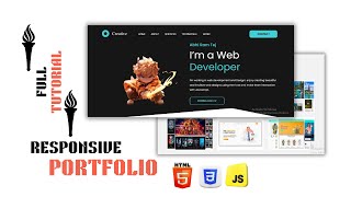 How to Create a Responsive Modern Portfolio Using Html CSS JS Beginners To Advanced Full Tutorial