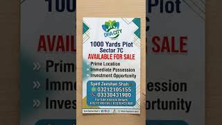 1000 Yards Plot Available For Sale In Dha City Karachi Prime Location Sector 7C For Details Whatsapp