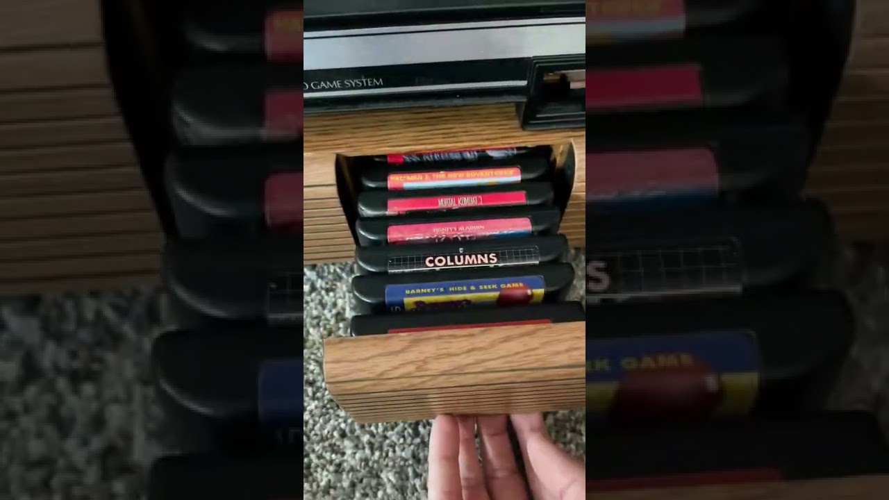 Cassette tape holder to store my Sega Genesis games