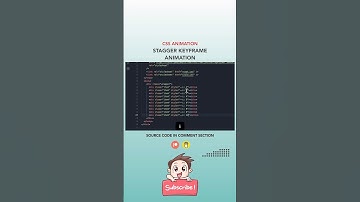 🔥CSS Stagger Keyframe Animation 🔥#nextjs14 #nextjstutorial #nextjs #css3 #cssanimation #coding