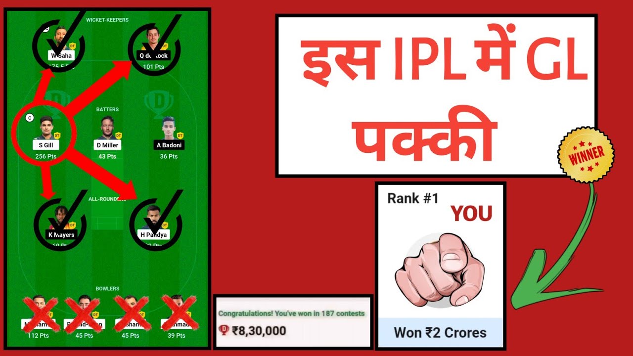 Dream11 Grand League kaise jeete ? Dream11 me rank1 kaise laye ? how to win grand league in dream11