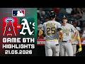 Los Angeles Angels Vs Oakland Athletics Game 6th Highlights May 21, 2026 MLB Season 2026