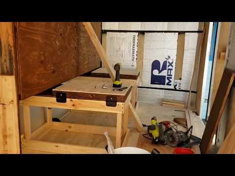 6x10 Cargo Trailer Conversion Murphy Bed Complete Youtube