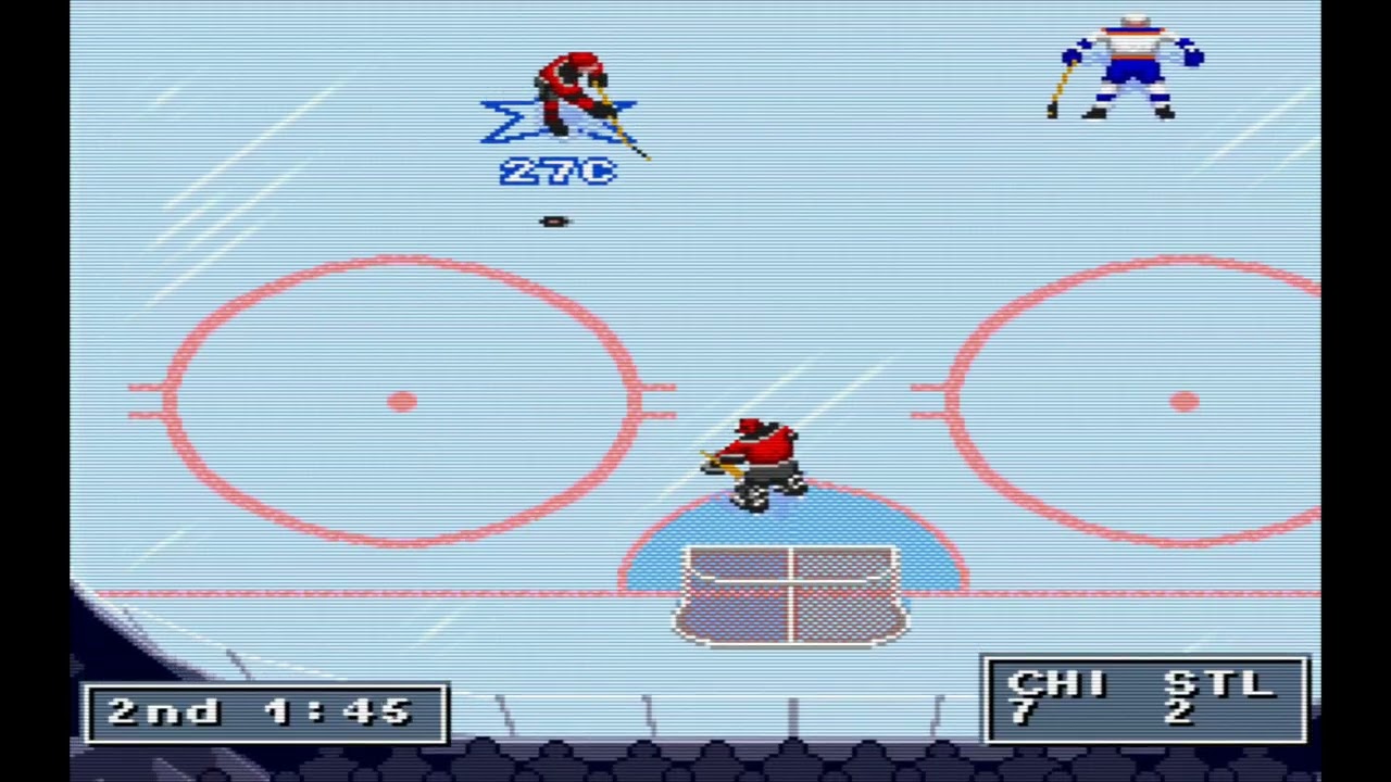 NHL 95 (SNES) CHI v STL (1 v 1)