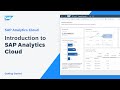Introduction to SAP Analytics Cloud: SAP Analytics Cloud
