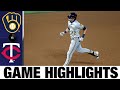 Christian Yelich's homer powers Brewers to win | Brewers-Twins Game Highlights 8/19/20