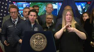 Mayor Eric Adams Holds Briefing to Discuss Earthquake Felt in Greater New York City Area