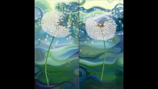WISHES - dandelion paintings by Kerri Meehan