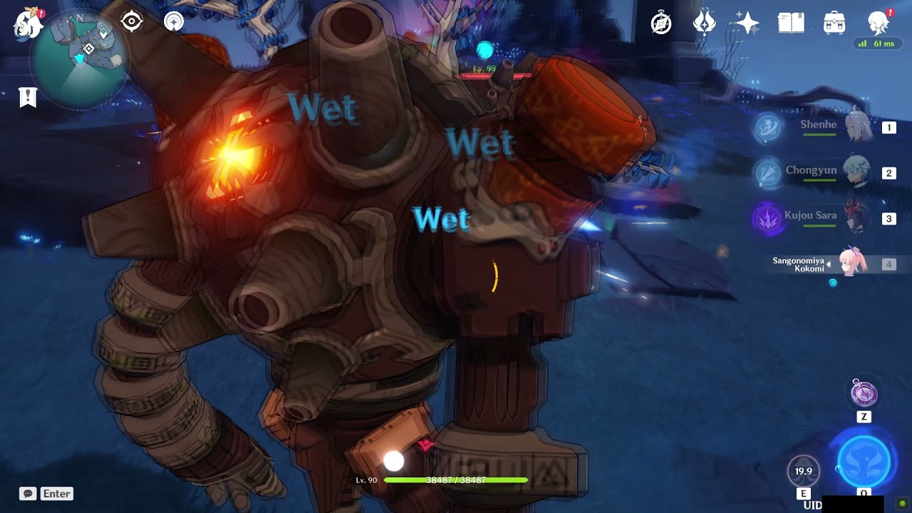 Shenhe DPS freeze comp vs. Ruin Guards