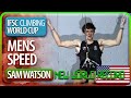 Speed climbing world record  sam watson  usa