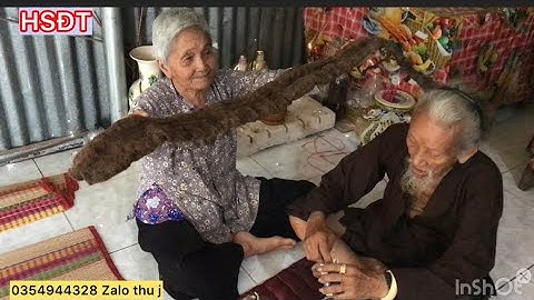 Ông cụ 100 tuổi có mái tóc  đanh hình con rồng  độc đáo tâm linh huyền bí