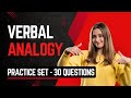 Verbal Analogy Quiz | 30 Practice Set Questions with Answers | Verbal Ability #reasoning