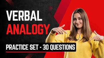 Verbal Analogy Quiz | 30 Practice Set Questions with Answers | Verbal Ability #reasoning