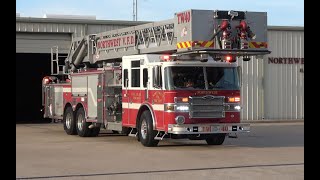 Tower 40 Responds to Mutual Aid/Fire [Northwest Fire Department] Q & Horns