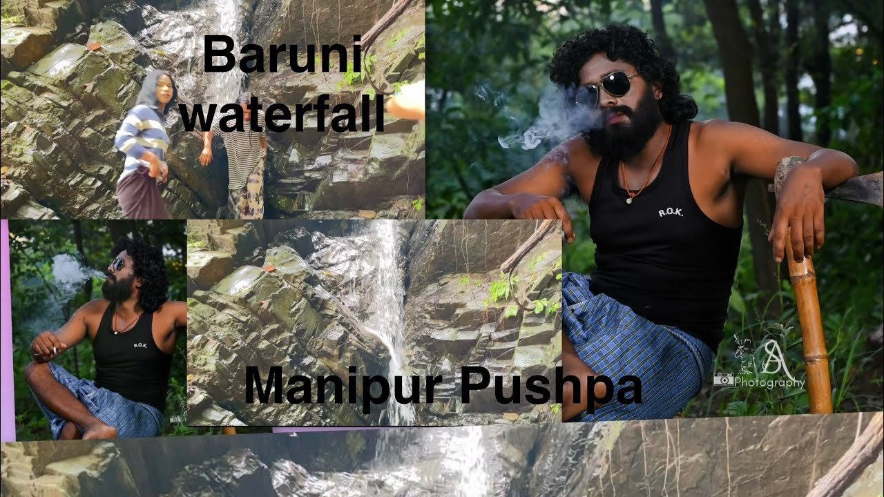 Manipur Pushpa photoshoot & Baruni hill waterfall travel vlog 🤗