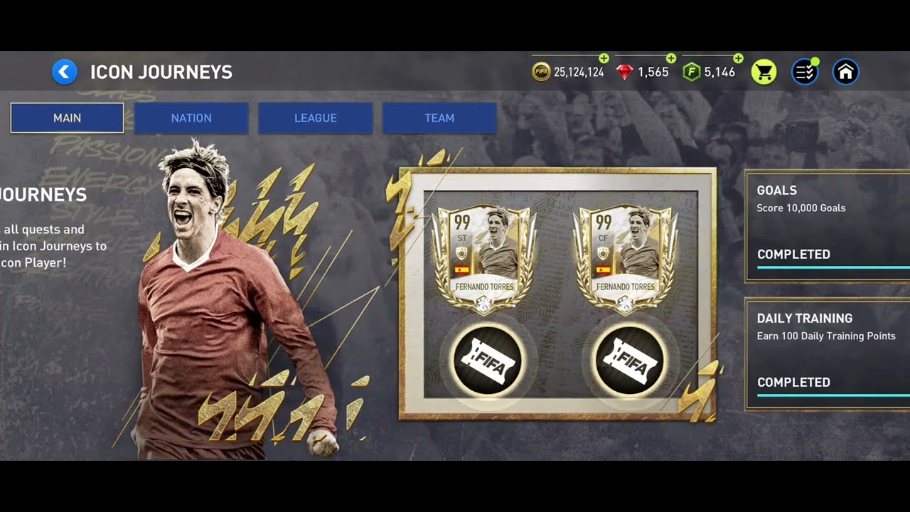 Claiming Casillas and Fernando Torres fifa mobile 22 icon journey.