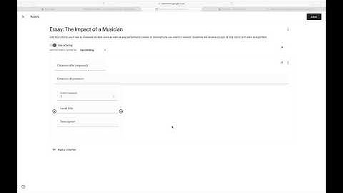 Building a Rubric in the Google Classroom