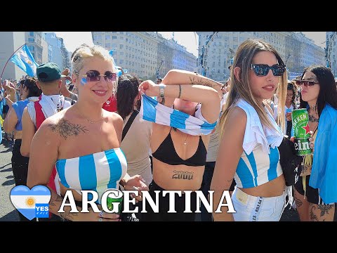 🇦🇷 BUENOS AIRES WORLD CUP *CRAZY CELEBRATION* ARGENTINA 2022 [FULL TOUR]