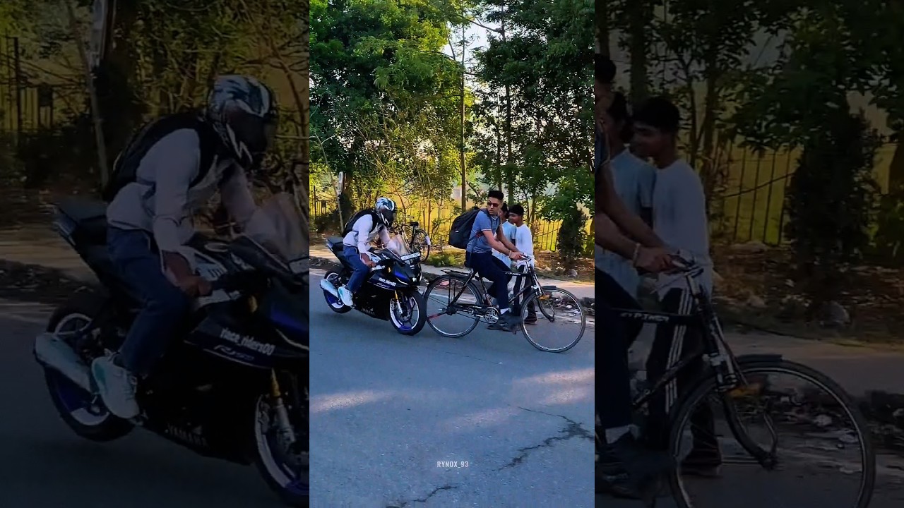 Yamaha R1M five Ka Crash Gaya 🤕🚀 #r15 #ytshorts #shorts #viralshorts