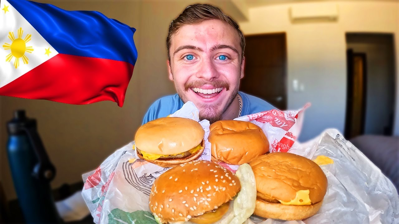 Trying EVERY Fast Food Burger in the Philippines 🇵🇭 (Ranked!) - YouTube