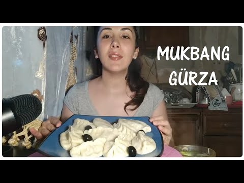 MUKBANG აზერბაიჯანული პელმენები Gürza