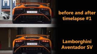 Photoshop CS6 Before and After timelapse #1 -Lamborghini Aventador SV