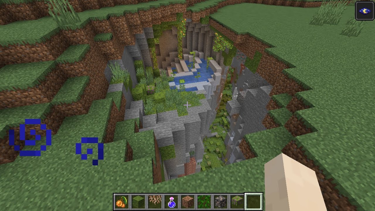 Minecraft AMAZING seed with lush caves! (snapshot 21w10a) .