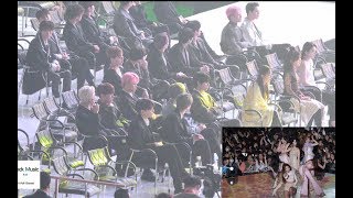 방탄소년단, 레드벨벳, 몬스타엑스 REACTION To 여자친구 Stage (밤 + 해야) 4K 190424
