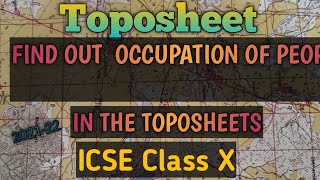 How to find out Occupation of the People in the. Toposheets | Occupation from Topographical maps News
