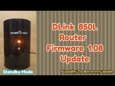 How to Upgrade the firmware on dlink 850L Router | Recovery Mode | 2018.