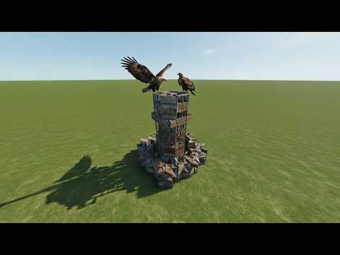 TOWER BASE 3X3 RUST , OPENCORE , CHAINA WALL