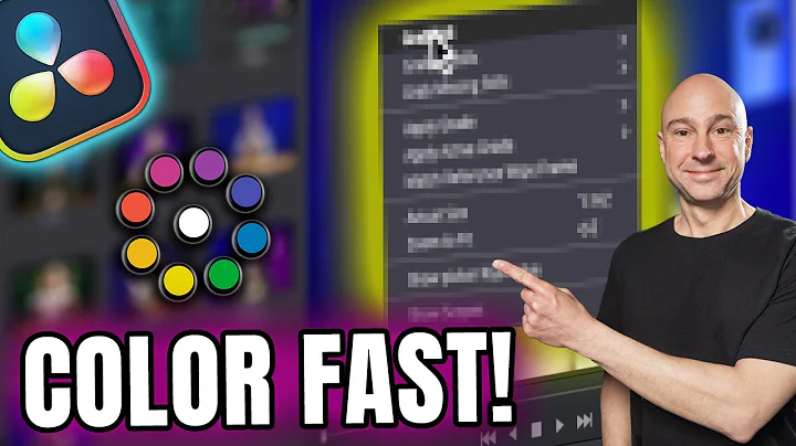 DaVinci Resolve 20 Quick Tip: FAST Color Grading INSTANTLY!