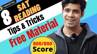 SAT Reading: 8 Tips and Tricks to score 800 || Strategies Revealed - No Coaching Needed