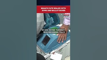 Bihar Elections: EVMs And Ballot Boxes Sealed For Counting As 2nd Day Of Voting Concludes #shorts