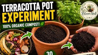 🌱 Kitchen Scraps to Rich Compost | Day 1 of My 30-Day Terracotta Pot Experiment