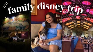 DISNEY WITH OUR DOG: DAY ONE | 16 hour roadtrip, check in at art of animation, dinner at toledo