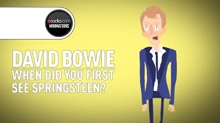 David Bowie Recalls First Time Seeing Bruce Springsteen Perform (Radio.com Minimation)