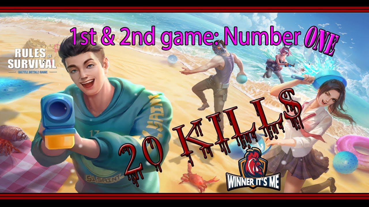 Rules Of Survival / Water War (New Mode) 20 KILLS