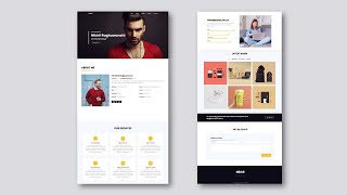 Responsive Portfolio Website Using Html Css & Javascript | Part 4