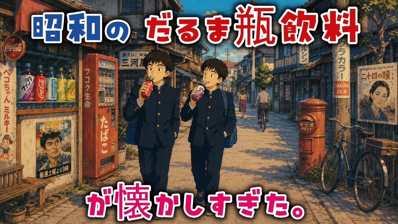 ゆっくり解説】今はもうない「昭和のだるま瓶飲料」が懐かしすぎた