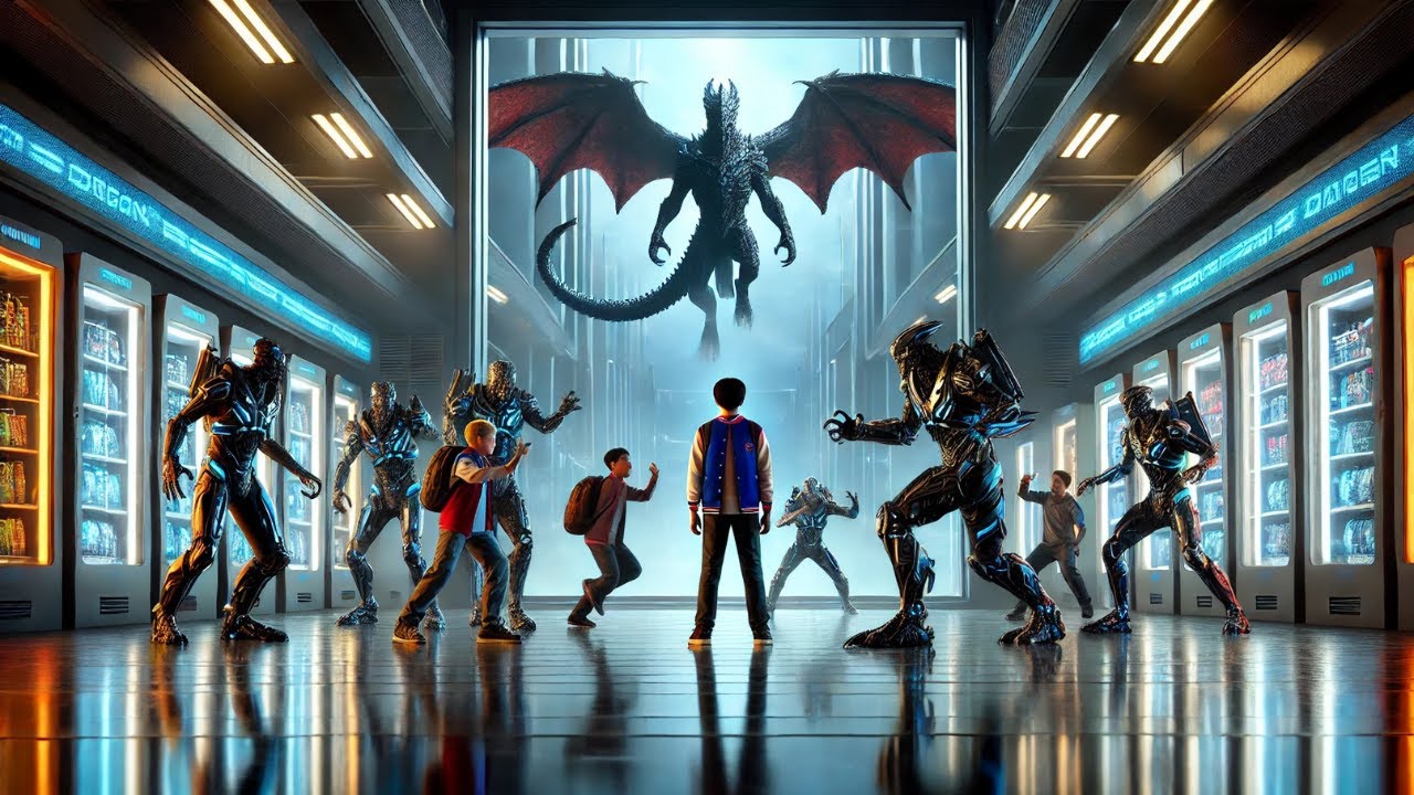 Alien bullies attack the new Human kid at school—unaware his father is a notorious Dragon crime boss