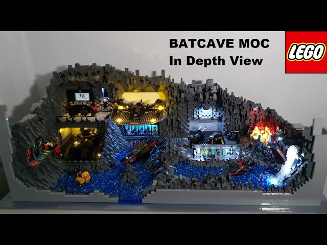 LEGO Batcave MOC  Lego batmobile, Lego batman, Lego creative