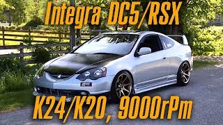 Почему нужно строить Honda Integra DC5/Acura RSX на гибриде K24/K20. 9000 оборотов!